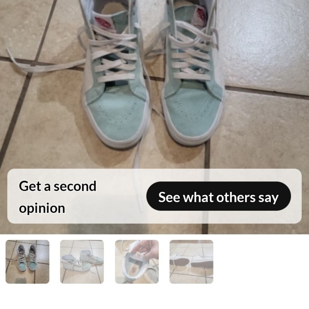 Vans Light Blue High-Top Sneakers
